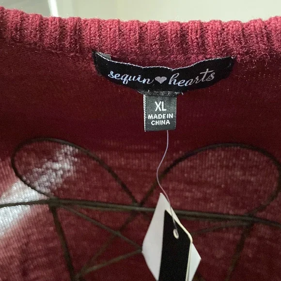 Sequin hearts sweater dress. BNWT - Picture 3 of 8